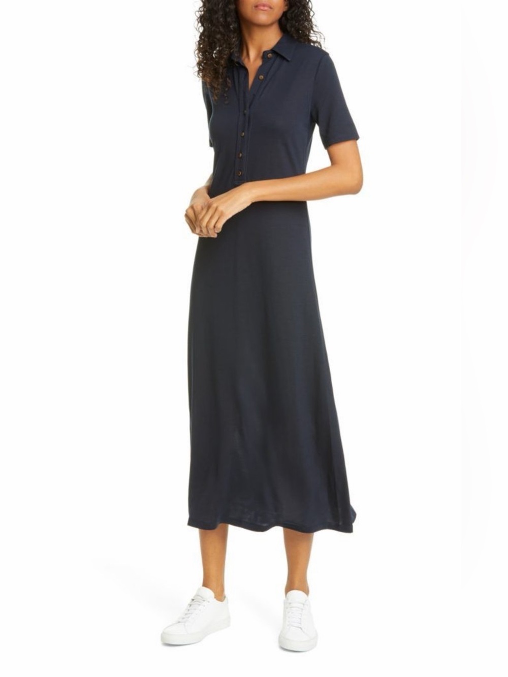Rag & Bone Rower Polo Lyocell Midi Dress